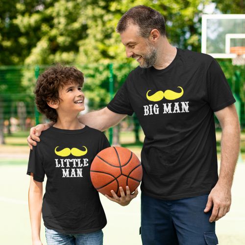 Big Man Little Man Tshirt for Father and Son