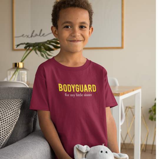 Bodyguard Brother Boy Printed Cotton T-Shirt