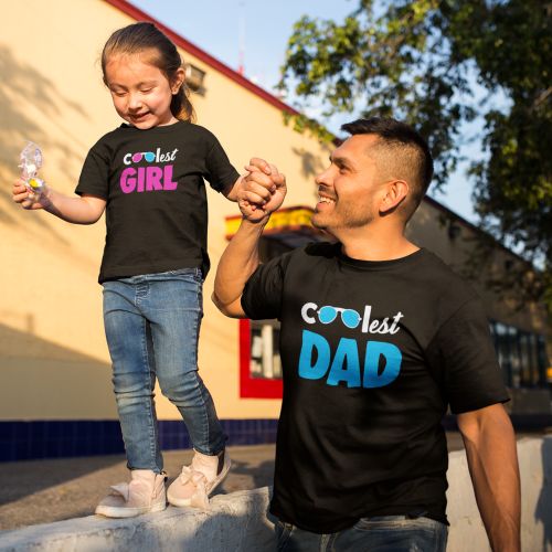 Coolest Dad and Daughter Family T-Shirt