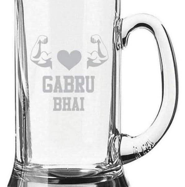 gabru bhai beer mug
