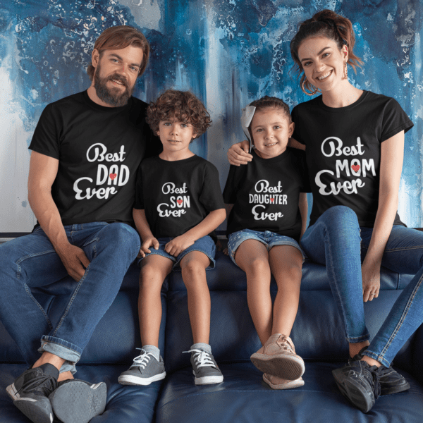 Best Family Ever Set of Matching Family Tees