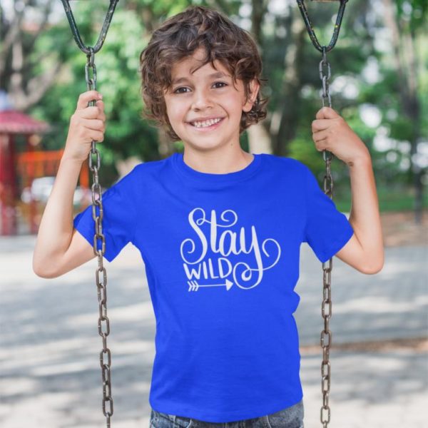 Stay Wild Cotton Printed T-Shirt