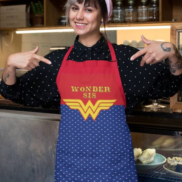 Wonder Sister Printed Chef Apron