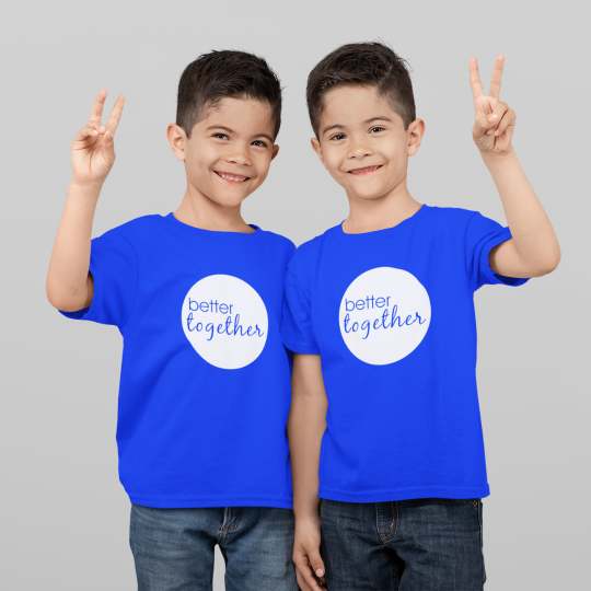 Brothers Better Together Printed Cotton T-Shirt's