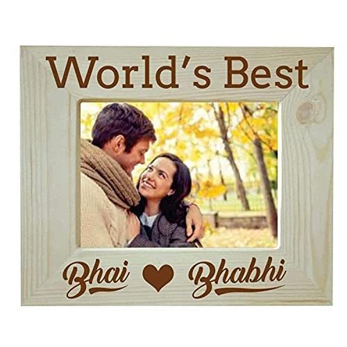 World Best Bhaiya Bhabhi Photo Frame