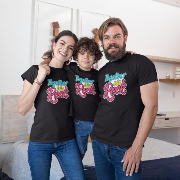 Together We Rock Matching Family T-Shirts