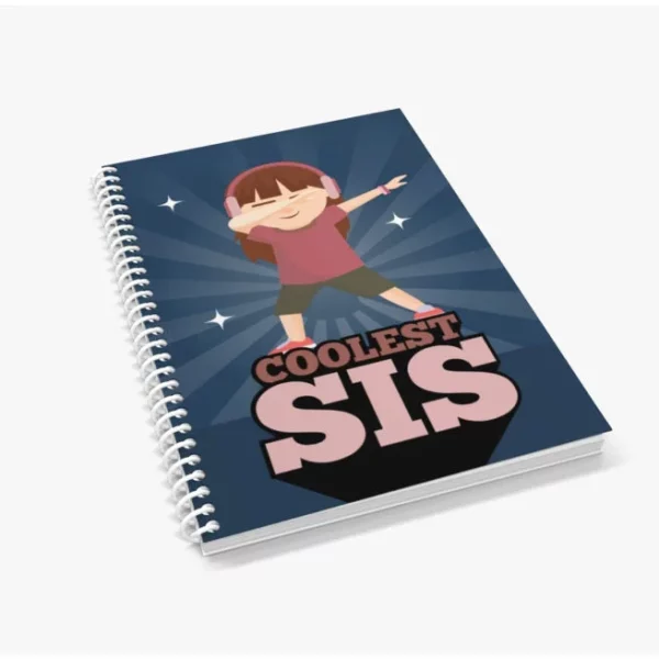 Coolest Sis Ruled Pages Notebook
