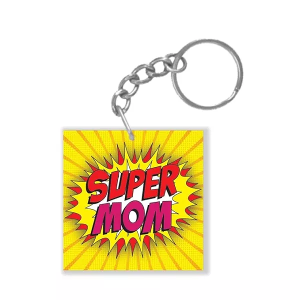 super mom keychain